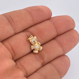 Dije Oso Articulado 2.6gr / 2cm / Oro Amarillo 18K $