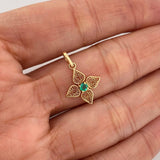 Dije Flor 0.75 g / 2 cm Oro Amarillo 18K