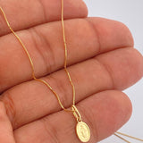 Set Cadena y Dije Veneciana + Virgen Milagrosa 1.6gr / Oro Amarillo 18K (Oferta) $