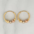 Candongas Trio 1 g / 1.3 cm Tres Oros 18K