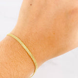 Pulso Chino 1.6g / 21cm / 2.7mm Oro Amarillo 18K