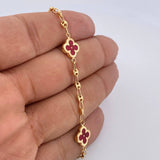 Pulso Trebol Gc 4.55gr / 19cm / Oro 18K &