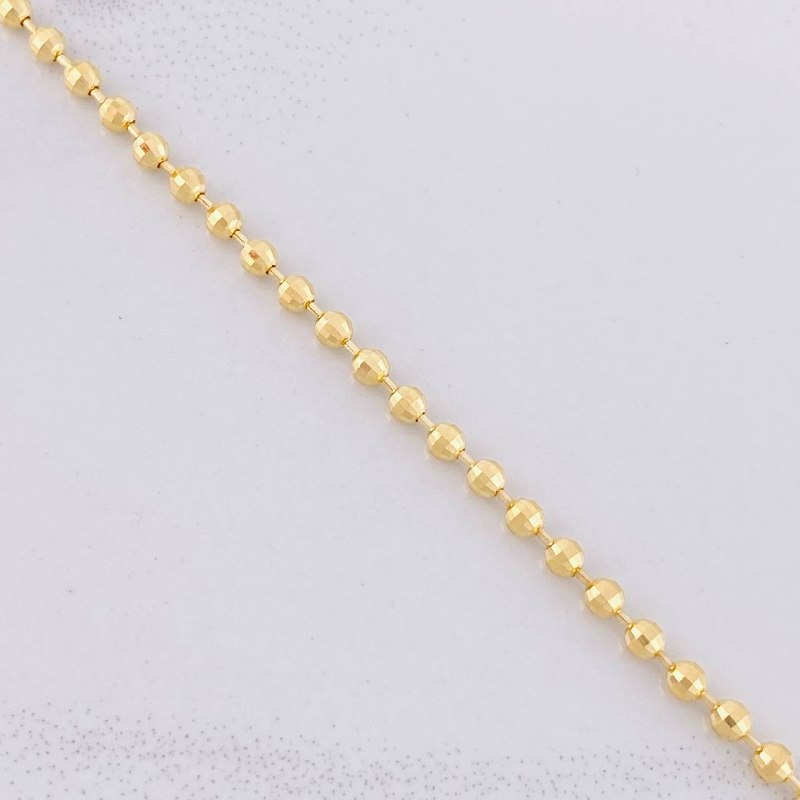 Pulso Militar 5.45g / 19.8cm / 2.9mm Oro Amarillo 18K