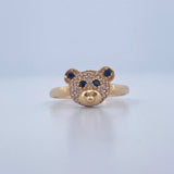 Anillo Rostro Oso 2.2gr / T6 1/4 / Oro Amarillo 18K &