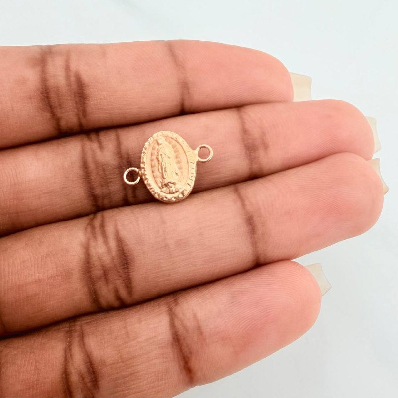 Herraje Virgen Guadalupe 0.6gr / 1.5cm / Oro Amarillo 18K %