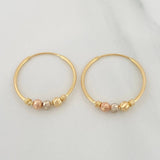 Candongas Trio 1.4 g / 2 cm Oro Amarillo 18K