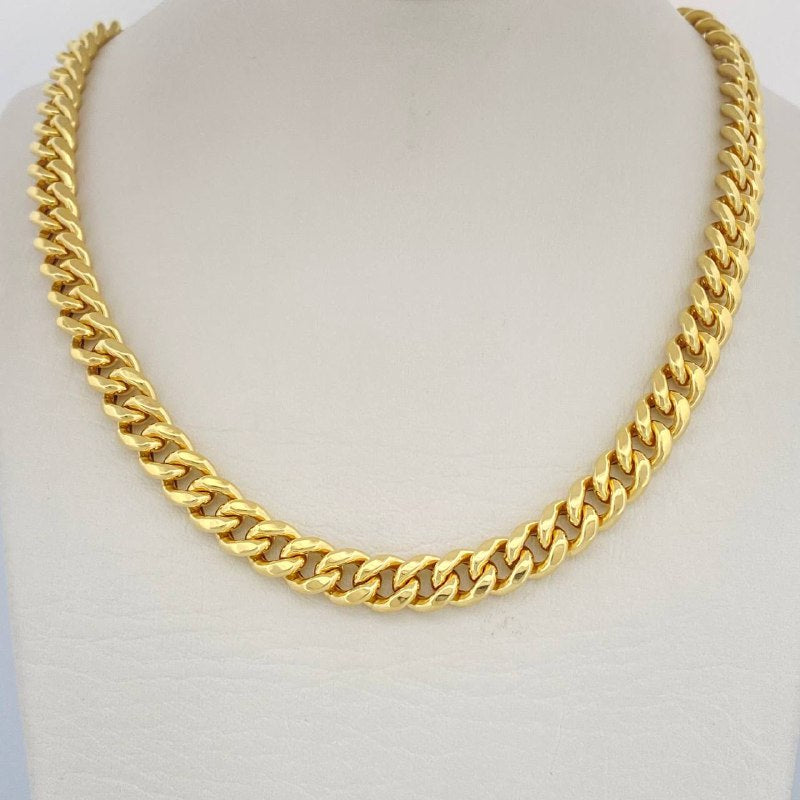 Cadena Cubana 18.95gr / 66cm / Oro Amarillo +1 14K Italy $