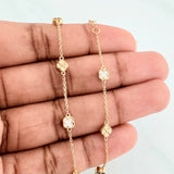 Pulso Trebol Aro Seguido 3.2 g / 20.7 cm / 4.8 mm Oro Amarillo 18K
