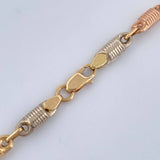 Cadena Rustica Barril 13.15gr / 59cm / Tres Oros 18K &