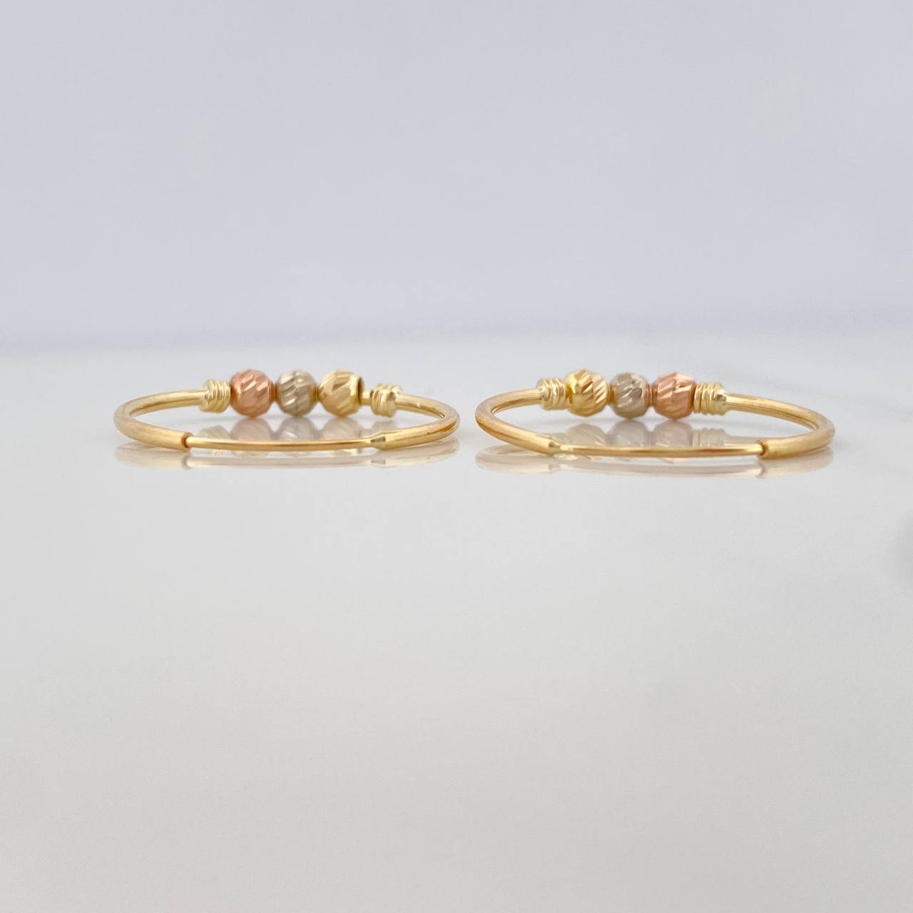 Candongas Trio 1.4 g / 2 cm Oro Amarillo 18K