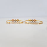 Candongas Trio 1.4 g / 2 cm Oro Amarillo 18K