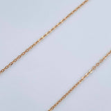 Set Cadena y Dije Aro Seguido + Cruz Cristo 1.35gr / Oro Amarillo 18K (Oferta) $