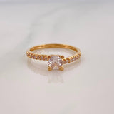 Anillo Solitario Linea Invertida 1.75 g / T6 1/4 Oro Amarillo 18K