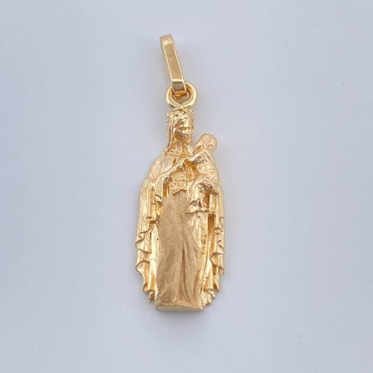 Dije Virgen Del Carmen 2.35gr / 2.9cm / Oro Amarillo 18K &