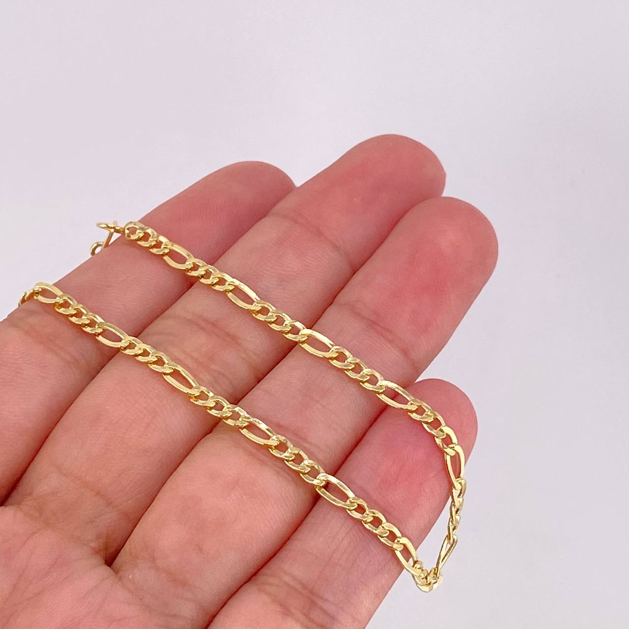 Pulso Fígaro 1.7g / 18.3cm / 2.9mm Oro Amarillo 18K