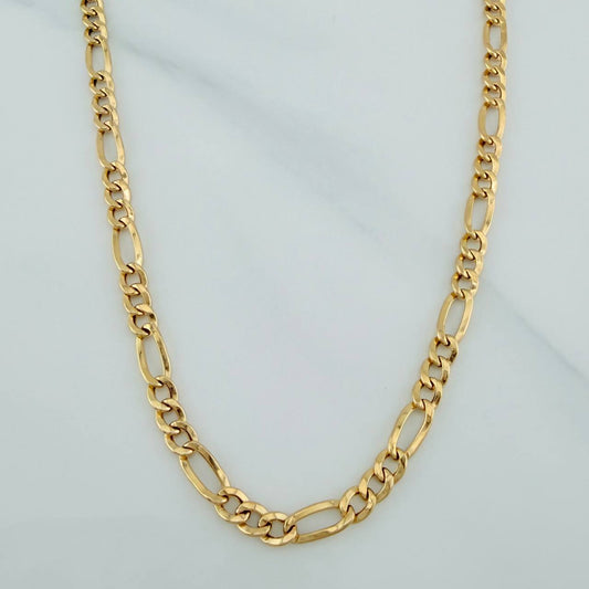 Cadena Figaro 17.4 g / 60.8 cm / 5.55 mm Oro Amarillo 18K