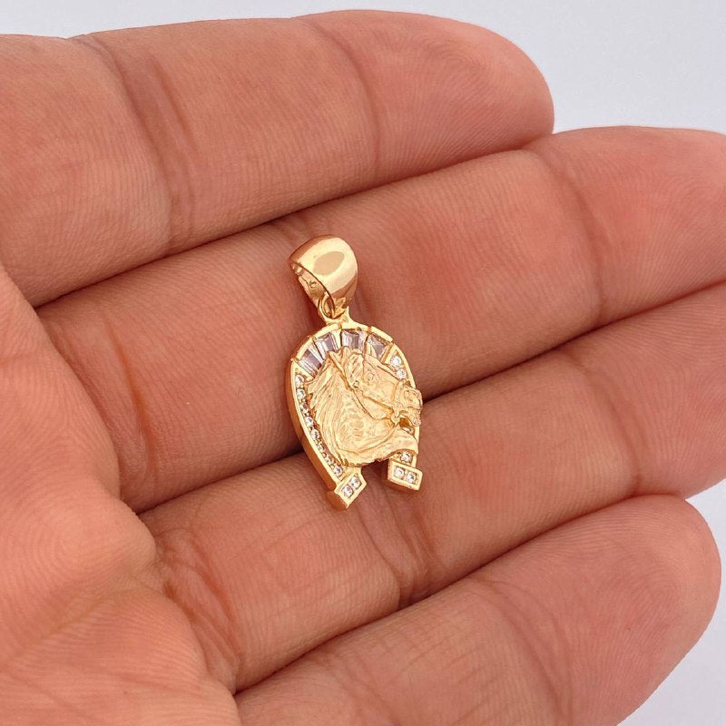 Dije Herradura Caballo 2.45gr / 2.5cm / Oro Amarillo 18K $