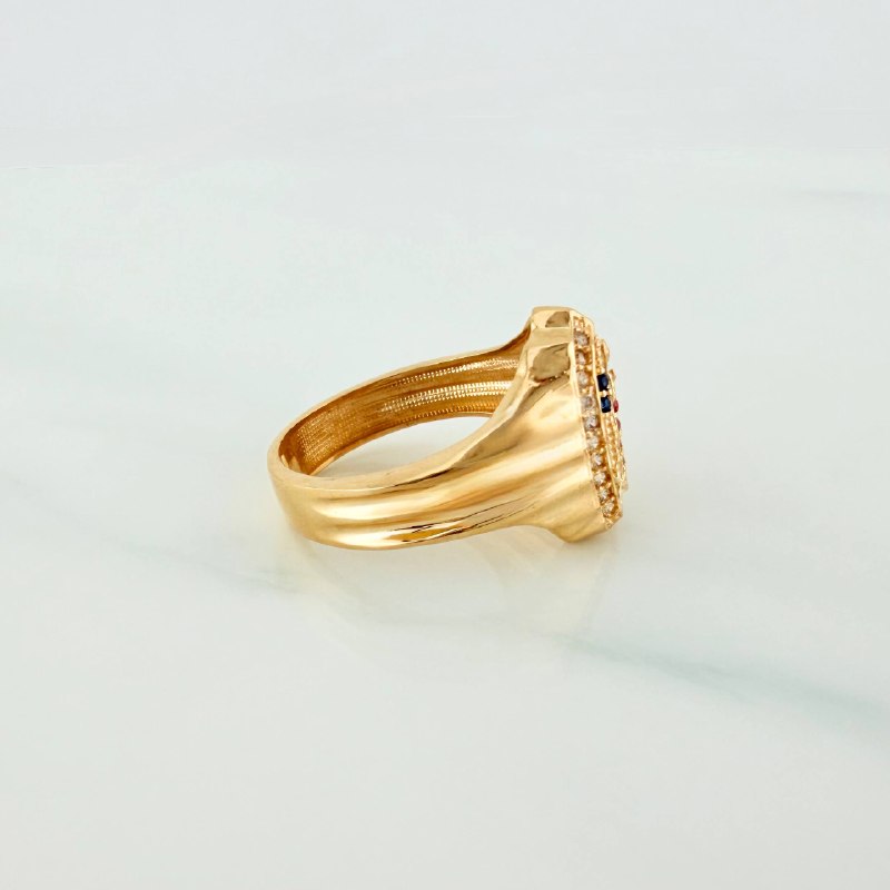 Anillo Virgen Guadalupe 4.35 g / T6 3/4 Oro Amarillo 18K