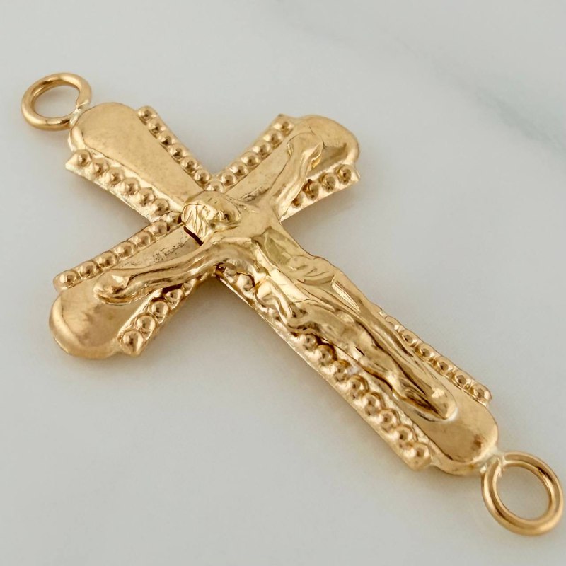 Herraje Cruz Cristo 1.05gr / 2.9cm / Oro Amarillo 18K %
