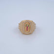 Anillo Virgen de Guadalupe 5.6gr / T7 1/4 / Oro 18K $