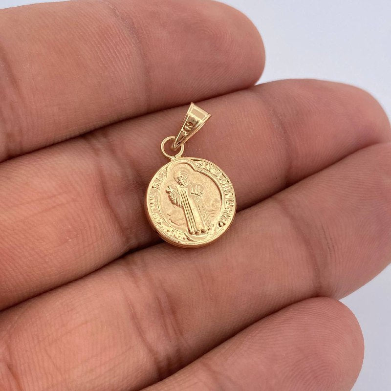 Dije San Benito 0.85gr / 2.2cm / Oro Amarillo 18K &