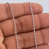 Cadena Militar 7.2gr / 70.7cm / Oro Blanco +3 18K &