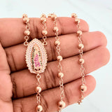 Rosario Virgen De Guadalupe 13.55 g / 39 cm / 4 mm Oro Rosa 18K