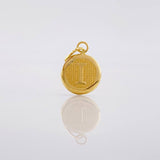 Dije Circulo Letra I 0.45g / 1.6cm Oro Amarillo 18K