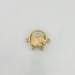Herraje Herradura Caballo 2.05 g / 1.8 cm Dos Oros Amarillo Blanco 18K