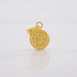 Dije Circulo Letra D 0.4g / 1.5cm Oro Amarillo 18K