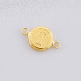 Herraje Circulo Letra I 0.4g / 1.5cm Oro Amarillo 18K