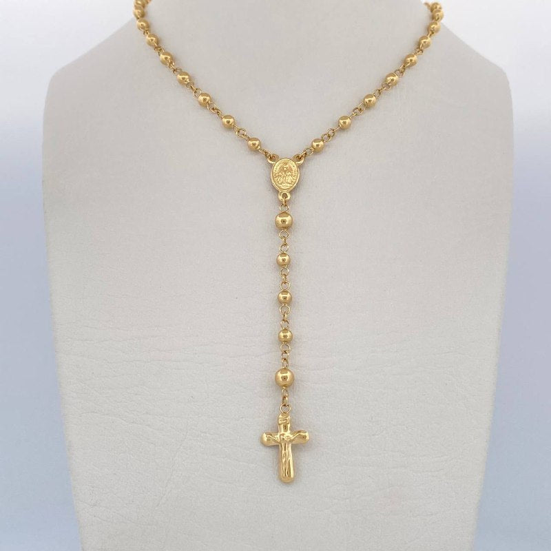 Rosario Virgen Milagrosa 6.05gr / 49.5cm / Oro Amarillo 18K &
