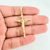 Dije Cruz Cristo 1.7 g / 4.9 cm Oro Amarillo 18K