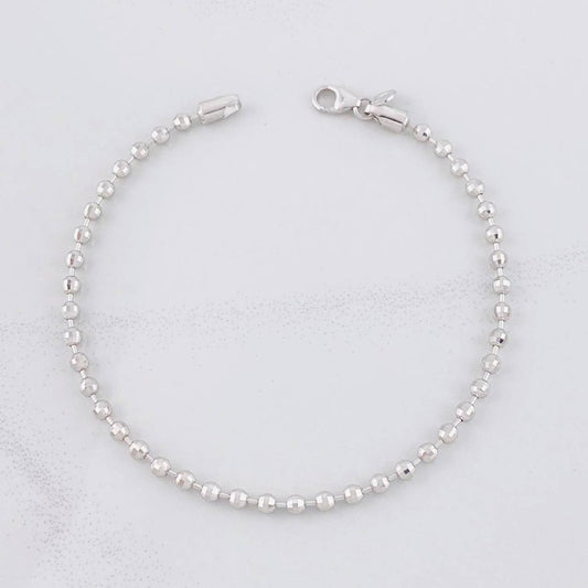 Pulso Militar 5.5g / 20cm / 2.9mm Oro Blanco 18K