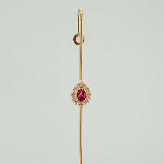 Piercing Industrial 2.25 g / 1 cm Oro Amarillo 18K
