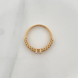 Anillo Solitario Churumbela 2gr / T5 3/4 / 2cm / Oro Amarillo 18K $