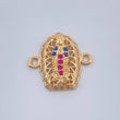 Herraje Virgen De Guadalupe 1.2gr / 1.5cm / Oro Amarillo 18K &