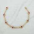 Pulso Tennis Halo 10 g / 18 cm Oro Amarillo 18K