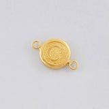 Herraje Circulo Letra C 0.4g / 1.5cm Oro Amarillo 18K