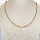 Cadena Franco 11.25gr / 60cm / Dos Oros Amarillo Blanco +3 18K %