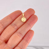 Dije Circulo Letra C 0.4g / 1.5cm Oro Amarillo 18K