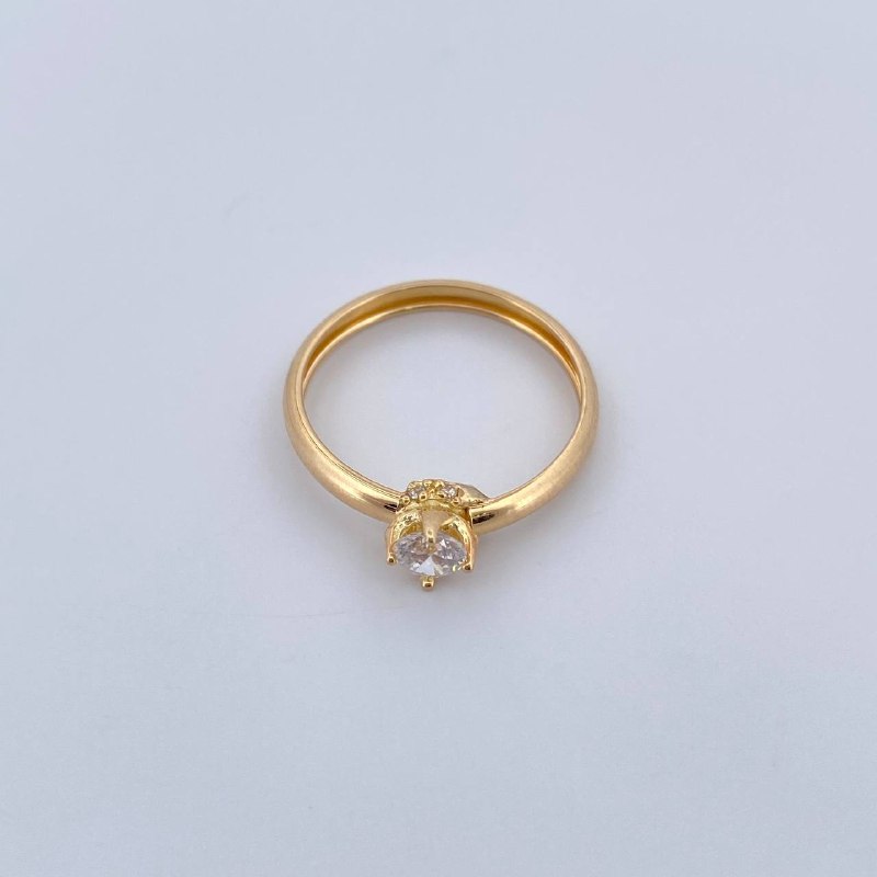 Anillo Solitario Churumbela Base 1.15gr / T6 / Oro 18K &