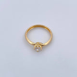 Anillo Solitario Churumbela Base 1.15gr / T6 / Oro 18K &
