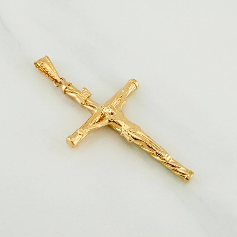 Dije Cruz Cristo 1.7 g / 4.9 cm Oro Amarillo 18K