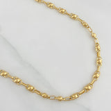 Cadena Rustica Burbuja 15.1 g / 63 cm / 4.5 mm Oro Amarillo 18K