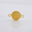 Herraje Circulo Letra E 0.4g / 1.5cm Oro Amarillo 18K