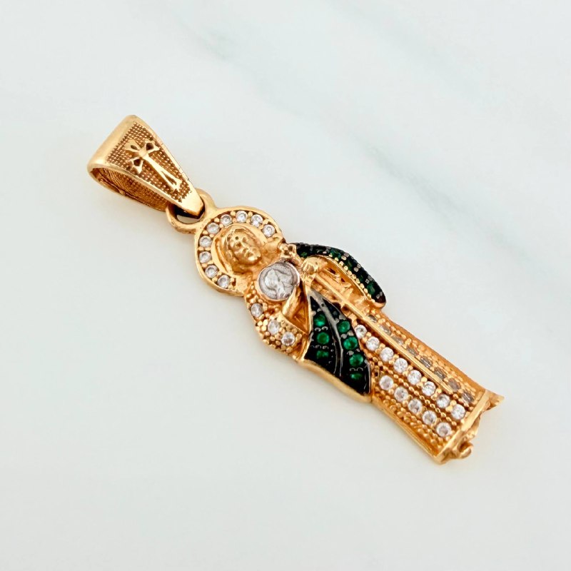 Dije San Judas Tadeo 2.75 g / 3.5 cm Tres Oros 18K