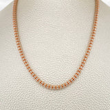 Cadena Ice 20.75gr / 61cm / 3.2mm Dos Oros Blanco Rosa +4 14K Italy %