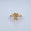 Anillo Oso Corbatin 2.35gr / T6 3/4 / Oro 18K $