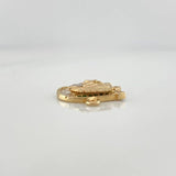 Herraje Herradura Caballo 2.05 g / 1.8 cm Dos Oros Amarillo Blanco 18K